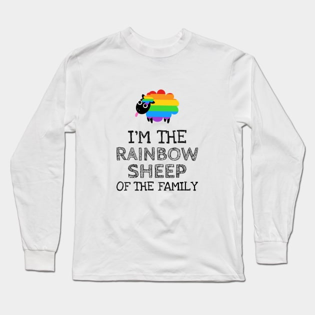 Rainbow Sheep Long Sleeve T-Shirt by Celebrate your pride